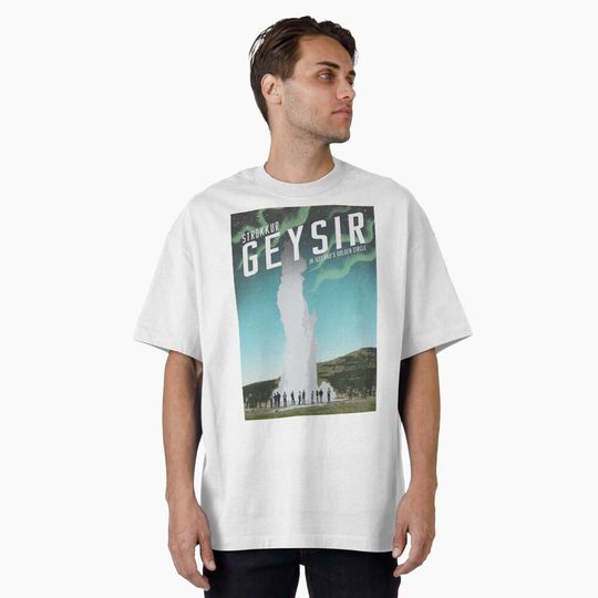 Discover Iceland's Strokkur Geysir T-Shirt