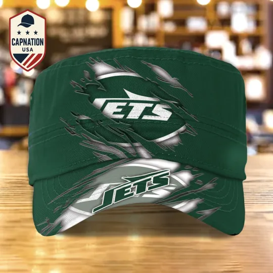 Discover New-York-Jets Military Cap Custom Name Football football Sports Hat For Men