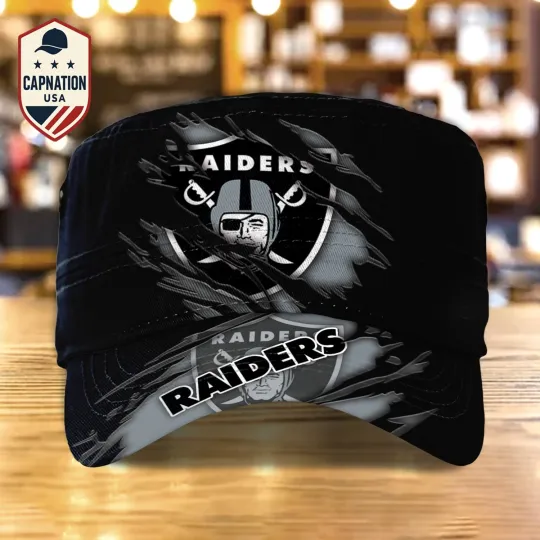 Las-Vegas-Raiders Military Cap Custom Name Football football Sports Hat For Men
