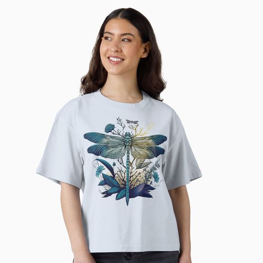Discover Dragonfly Mystical Nature Boxy T-Shirt