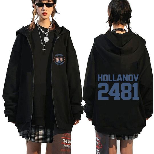 Discover Heated Rivalry Shane Hollander‌ Ilya Rozanov Hollanov 2481 Zipper Hoodie Men Women Oversized Vintage Zip Up Jacket Streetwear