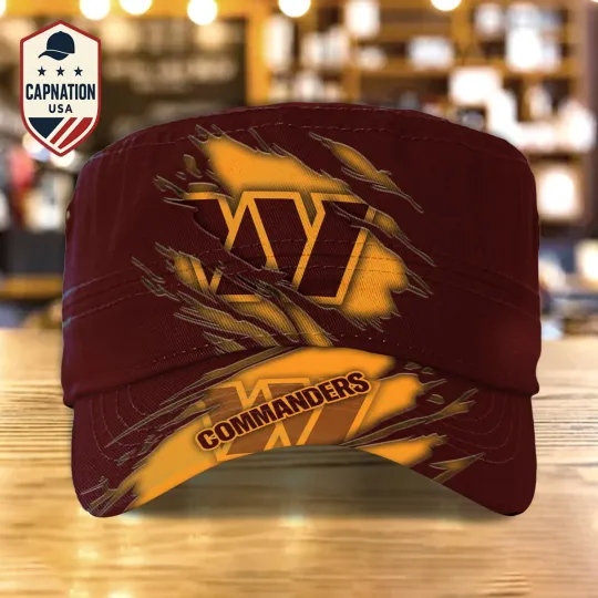 Washington-Commanders Military Cap football Army Cap football Trucker Hat Military For Men