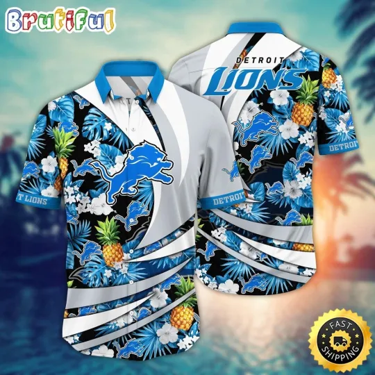 Discover football Detroit Hawaiian Shirt Flower Classic Hawaii Shirt