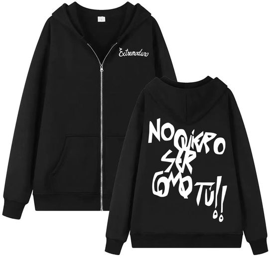 Discover Rock Band Extremoduro Album Zipper Hoodies Men Women High Quality Cozy Zip Up Hoodie Fashion Trendi Oversized Jacket Sweatshirts