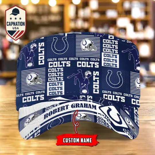 Indianapolis-Colts Military Cap football Trucker Hat football Army Cap football Adjustable Hat