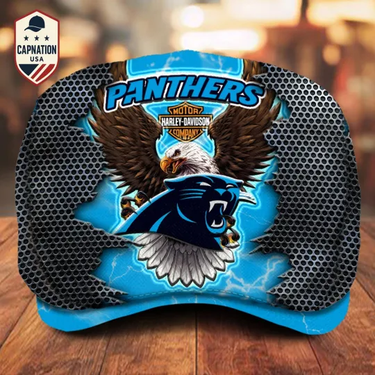 Discover Carolina Team Panther Jeff Cap football Jeff Cap football Driving Cap football Golf Cap For Men