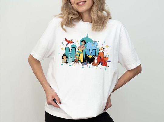 Princess Jasmine Mama Shirt, Disney Aladdin Shirt, Disneyland New Mom Trip Shirt
