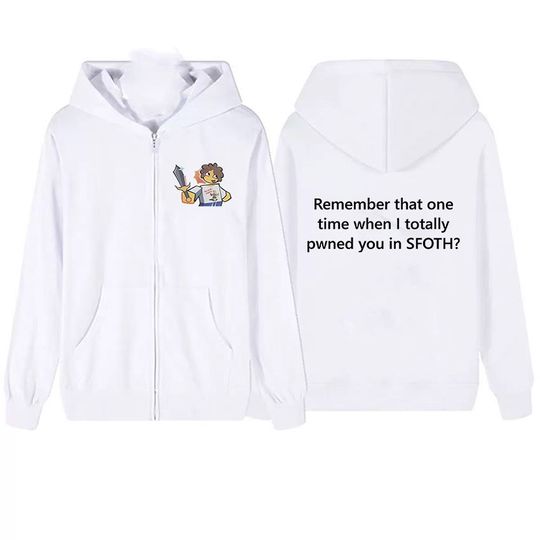 Discover Blame John Zipper Hoody Unisex Funny Shedletsky Forsaken Meme Long Sleeve Jacket Sweatshirt Retro Oversized Fleece Zip Up Hoodie