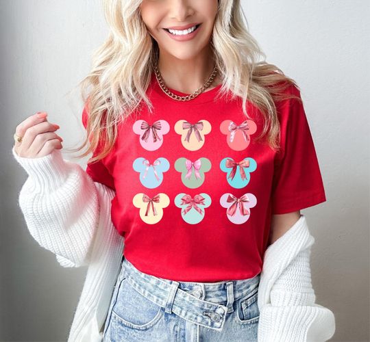 Discover Mickey Valentines Shirt, Coquette Disney Shirt, Disney Valentine's Day Tee, Couple Disney Shirt, Disneyland Shirt, Valentines Gifts,Love Tee