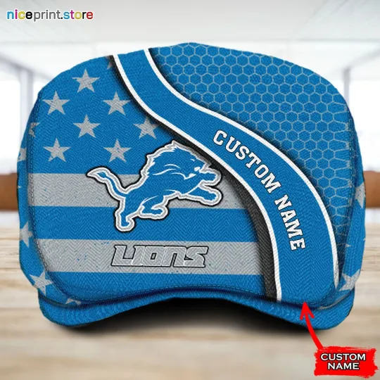 Discover De*troit Team Lion*s Jeff Cap Lions Cap Newsboy Cap Flat Driving Hat for Men28