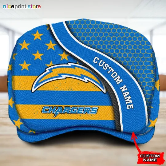 Discover Los Ange*les Team Charger*s Jeff Cap Newsboy Cap Flat Golf Driving Hat for Men28