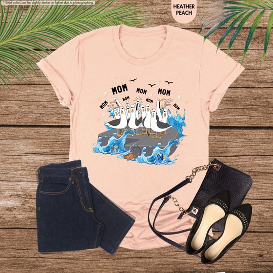 Discover Disney Nemo T-Shirt, Mom Mom Mom Seagull Shirt, Seagulls Nemo Shirt, Ocean Vibes Mama Shirt