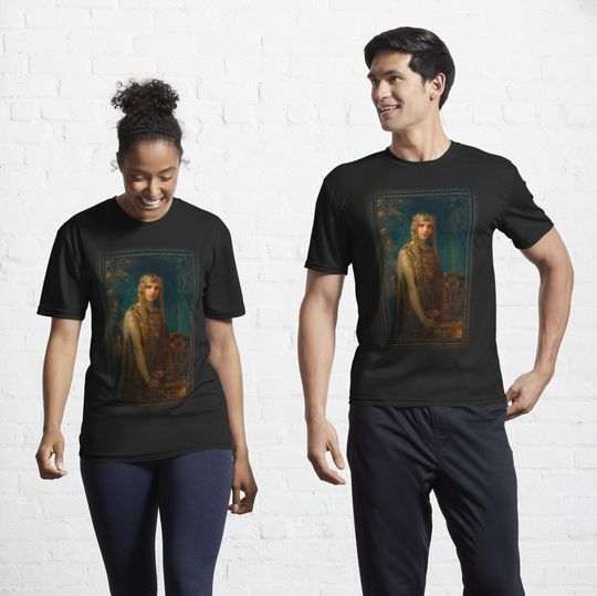 Discover La Princesse Celte by Gaston Bussière Old Masters Reproduction Active T-Shirt