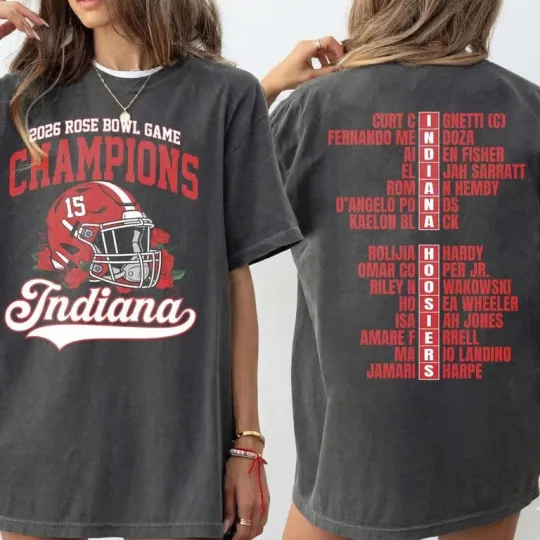 Indiana Rose Bowl Champions 2026 Shirt, Indiana Football Team Players Tee, Big T