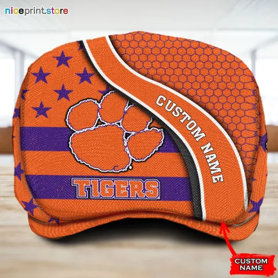 Discover Clems*on Team Tiger*s Jeff Cap NC*AA Golf Cap NCA*A Driving Cap Newsboy Cap28