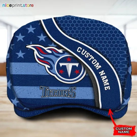 Discover Tennes*see Team Titan*s Jeff Cap Newsboy Cap Flat Golf Driving Hat for Men28