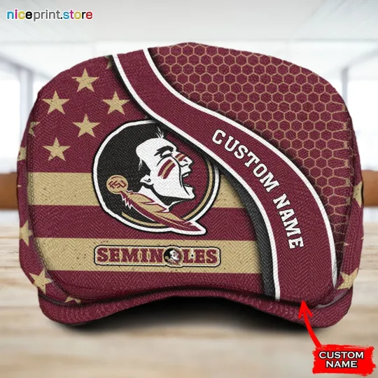 Discover Florida*State Team Seminoles Jeff Cap NCAA Golf Cap NCAA Driving Cap Newsboy Cap