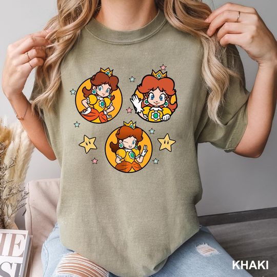 Discover Princess Daisy Super Mario T-Shirt for Fans