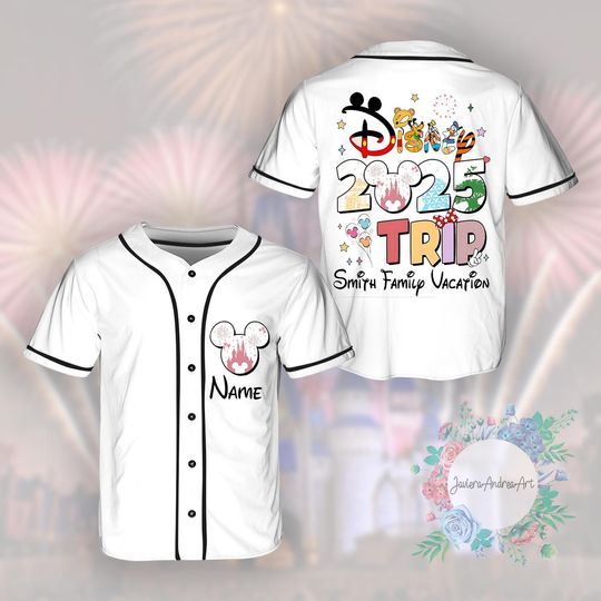 Discover Disney Family Vacation Baseball Jersey, Disneyworld Mickey And Friends Jersey, Disney Matching Jersey, Disney Family Baseball Jersey