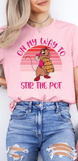 Discover On My Way To Stir The Pot Shirt, Disney Mouse Gus Shirt, Heart Shirt, Valentines Gifts