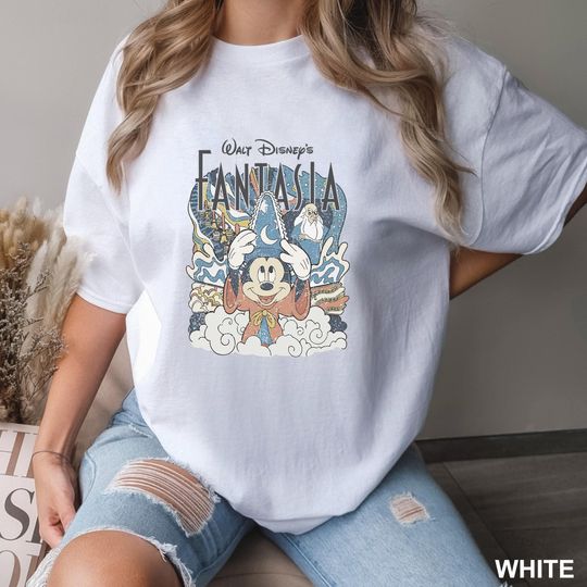 Discover Retro Disney Mickey Fantasia Shirt, Comfort Colors, Walt Disney'S Magical Shirt, Disneyland Trip Tee, Magic Disney Tee, 132917