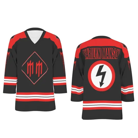 Discover Marilyn Manson Unisex Hockey Jersey