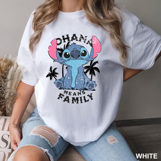 Discover Disney Stitch Ohana Shirt, Ohana Means Family Stitch Shirt, Cute Stitch Portrait Tee