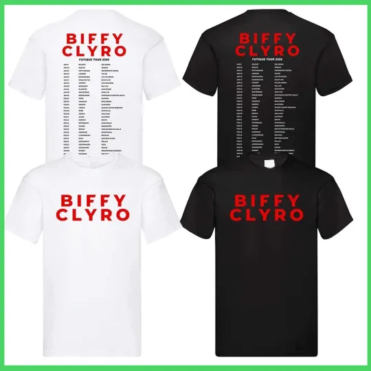 Discover BIFFY CLYRO Futique 2026 Tour T-Shirt Unisex Adult Fan Music Concert T Shirt