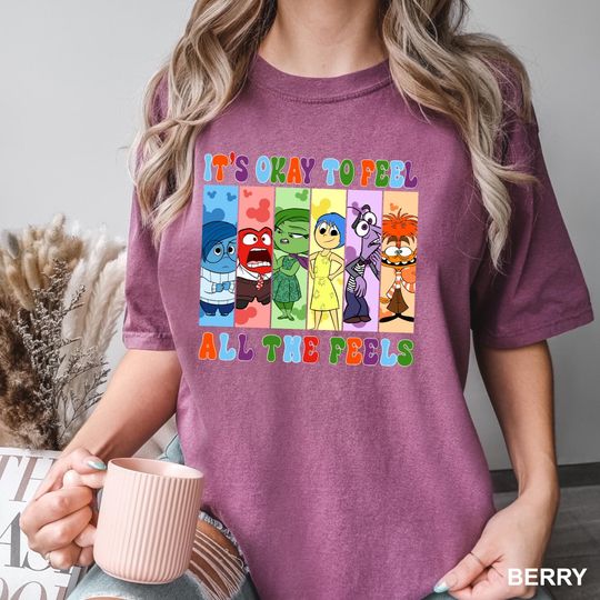 Discover Inside Out 2, Pixar Inside Out Shirt, Inside Out Feelings Shirt,Disney Inside Out, Disneyland Shirt,Disneyworld Shirts,Comfort Colors,132025