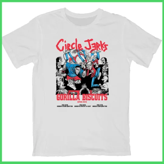 Circle Jerks & Gorilla Biscuits 2026 Japan Tour T Shirt