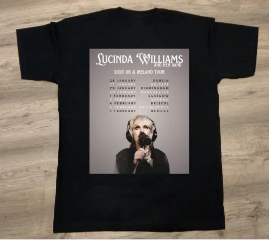 Discover Lucinda Williams returns to the UK & Ireland for 2026 tour Shirt