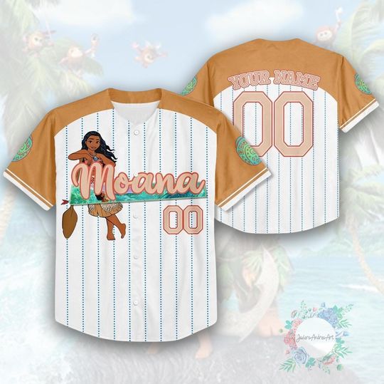 Discover Disney Moana Birthday Baseball Jersey, Personalized Disney Birthday Jersey, Moana Birthday Girl Jersey, WDW Birthday Trip, Disney Moana.