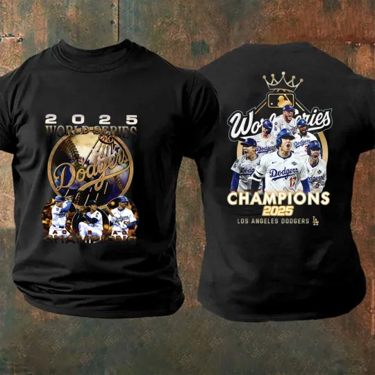 Discover Los Angeles Dodgers World Series Champions 2025 T-Shirt