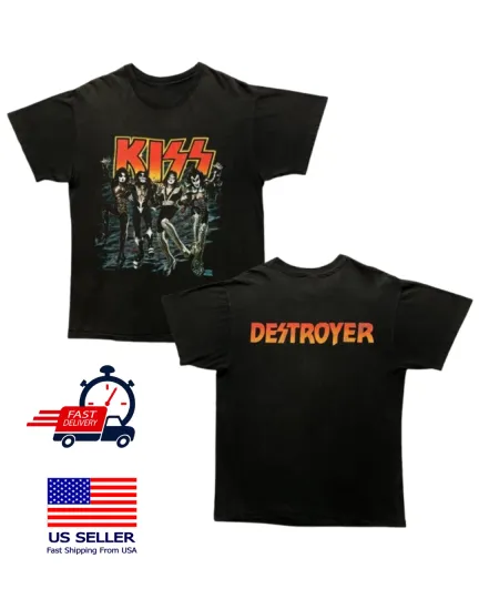 Discover Vintage 1991 Kiss Tour Double Sided T-Shirt