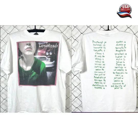 Discover Rare The Lemonheads 1992 Tour Double Sided T-Shirt Band Gift