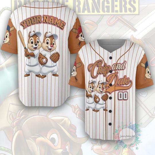 Discover Chip And Dale Basbeall Jersey, Chip N Dale Kids Gift, Disneyland Couple Shirts, Chip and Dale Kid Basbeall Jersey, Disney Double Trouble.