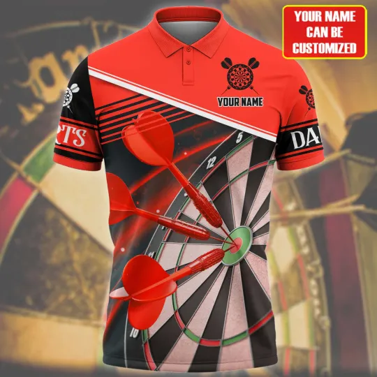 Discover Best Dart Player Gift, Personalized Darts Team Polo shirt for Men, Dart Player g