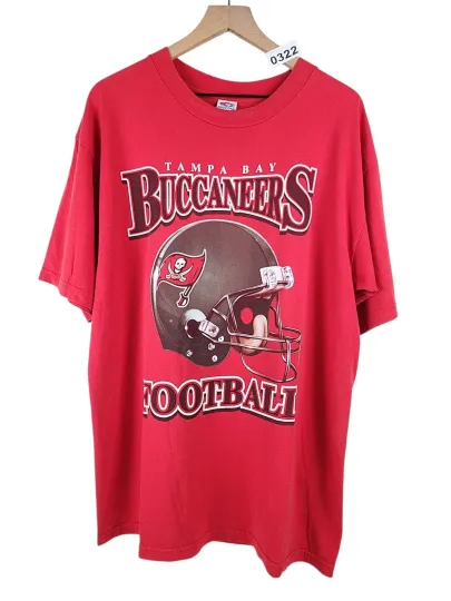 Discover VTG Tampa Bay Buccaneers 3D Helmet TRUE FAN T Shirt Mens Size XL