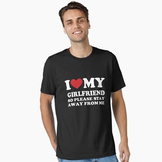 Discover I Love My Girlfriend, I Heart My Girlfriend Valentines Day Gift Essential T-Shirt