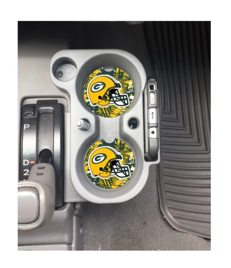 Discover Green Bay Packers Helmet Sandstone Car Coasters