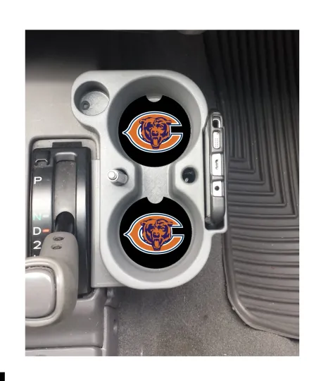 Discover Chicago Bears Custom Sandstone Car Coasters