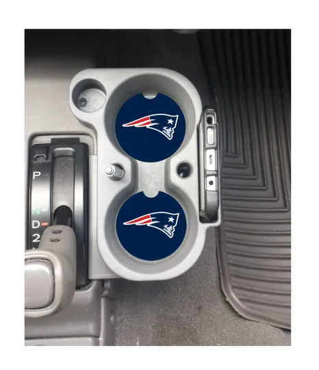 Discover New England Patriots Sandstone Car Coasters