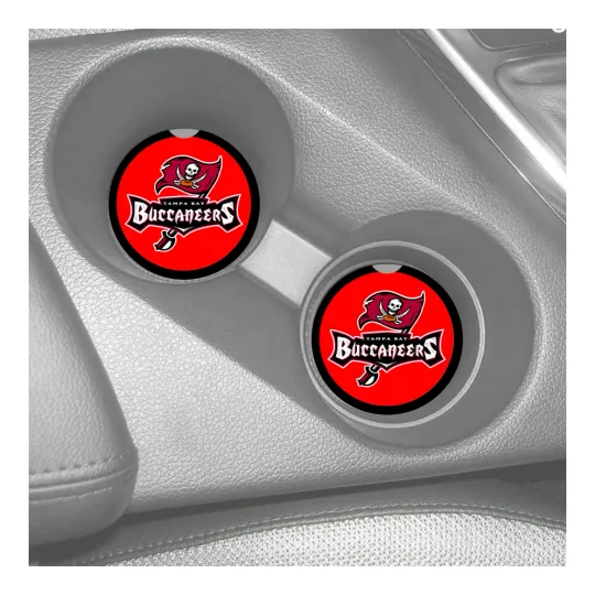 Discover Tampa Bay Buccaneers Sandstone Car Coasters