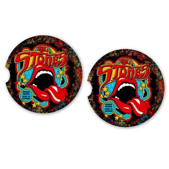 Discover The Stones Car Coaster – Rock Band Neoprene Car Accessory