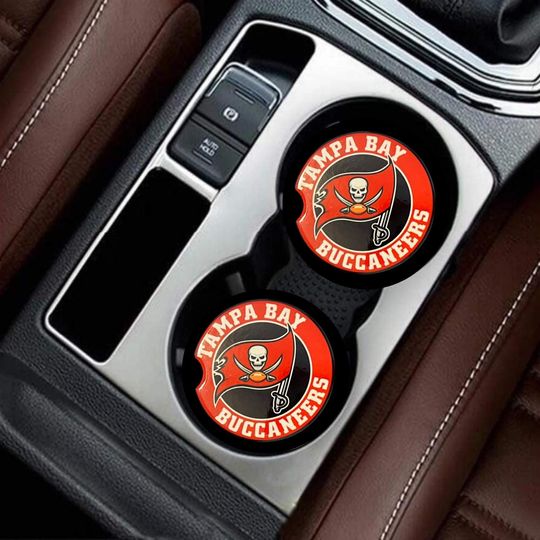 Discover Tampa Bay Buccaneers Ceramic Car Coasters