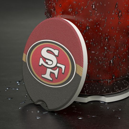 Discover San Francisco 49ers Soapstone Car Coaster - Football Fan Gift