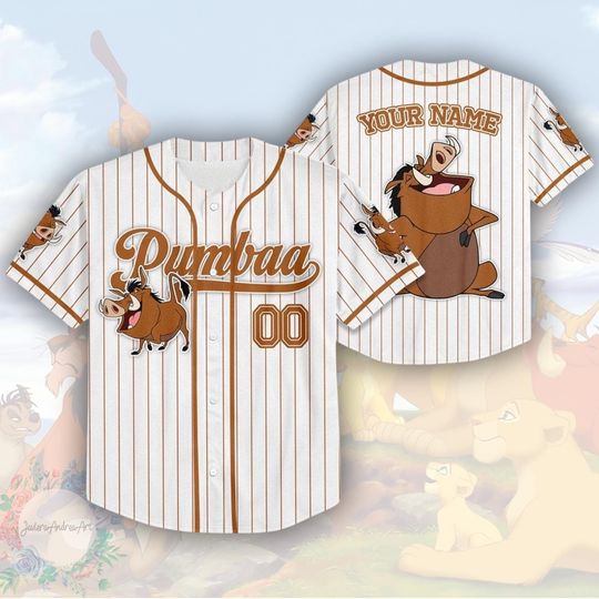 Lion King Baseball Jersey, Vintage Lion King Jersey, Pumbaa Hakuna Matata Jersey, Pumbaa Jersey, Pumbaa Lion King Shirt