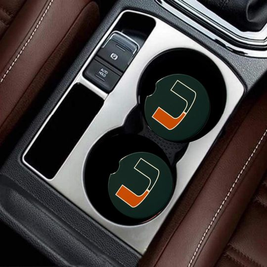 Discover University of Miami Car Coasters - Absorbent Ceramic
