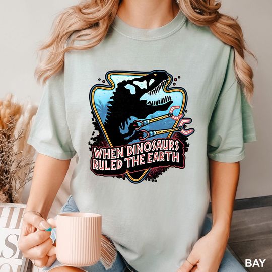 Discover When Dinosaurs Ruled The Earth Shirt, Comfort Colors, Universal Islands of Adventure Shirt, Jurassic Dinosaur Shirt, Universal Shirt, 133480