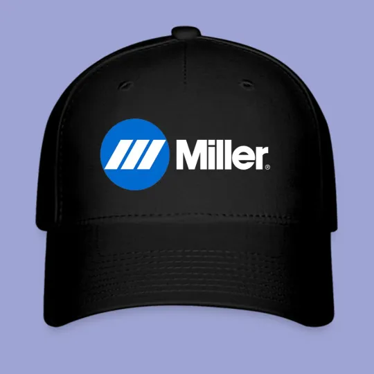 Discover Miller Welding Equipment Black Hat Twill Cap Baseball Cap Size S/M And L/XL